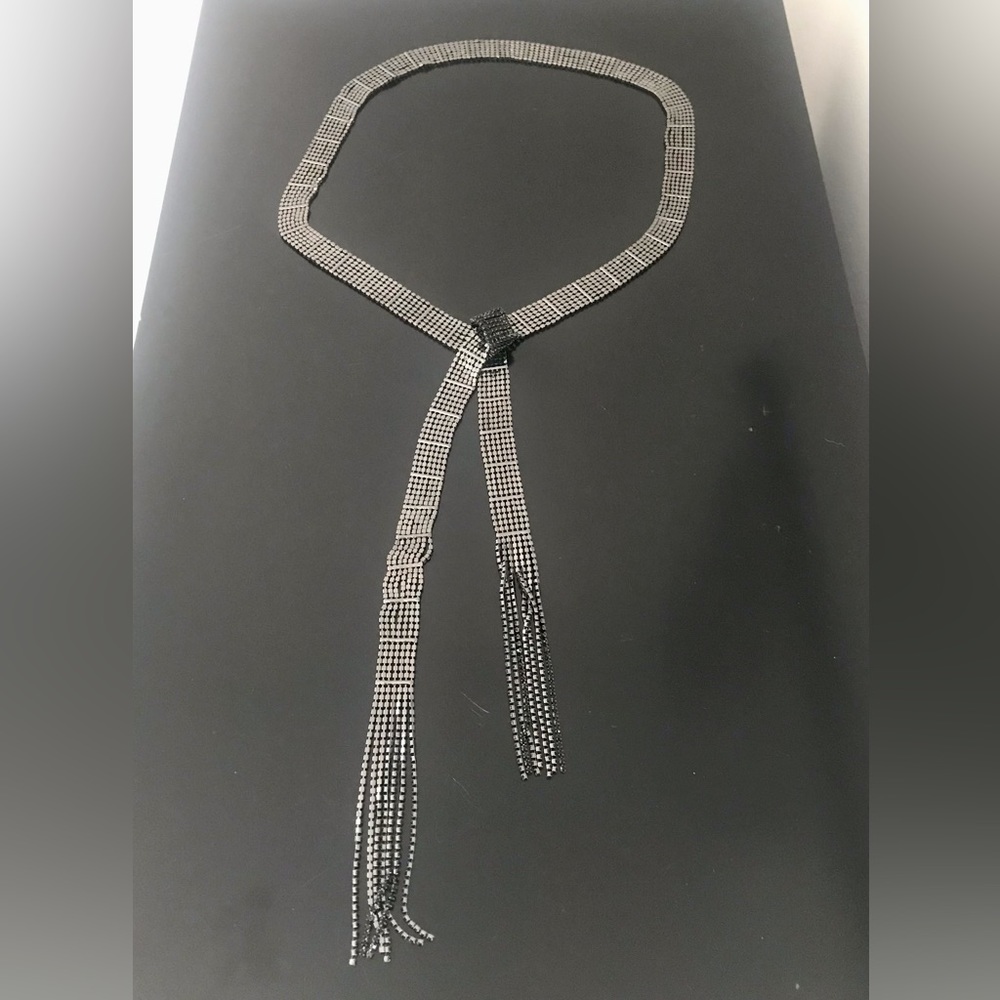 Bolero Black Beaded Necklace.